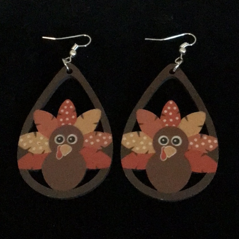 Turkey Earrings Wooden